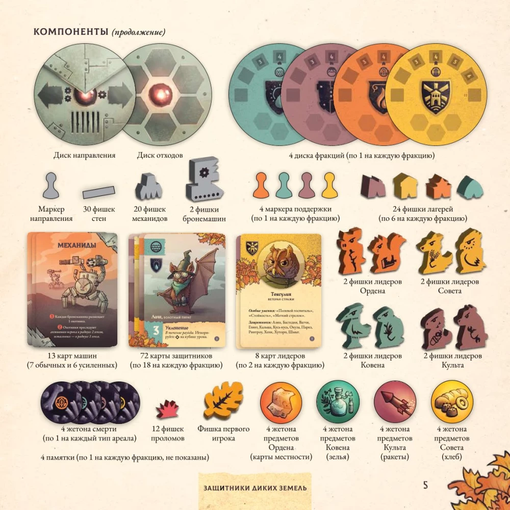 Настольная игра - Защитники диких земель