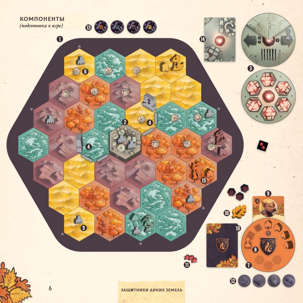 Настольная игра - Защитники диких земель