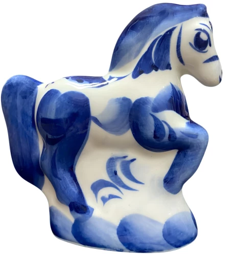 Porceliano figūrėlė - Arklys žolėje vidutinė, Gželis