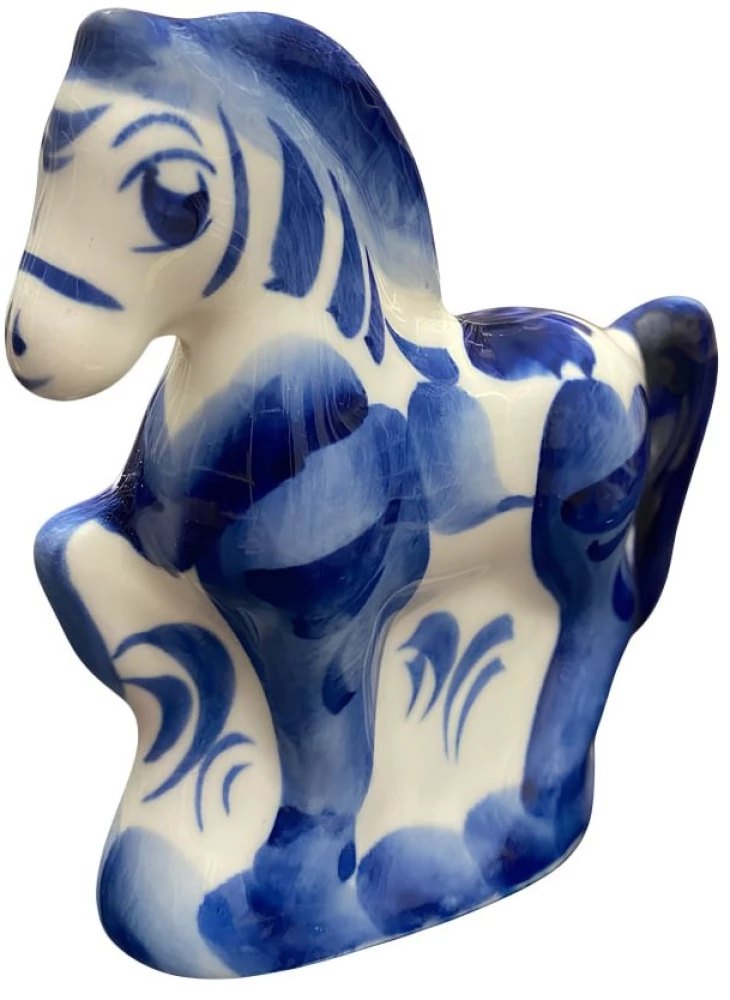 Porceliano figūrėlė - Arklys žolėje vidutinė, Gželis