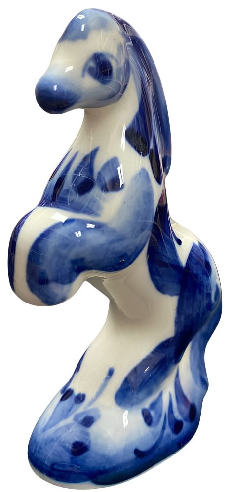 Figurka - Konik na boksie, gżel