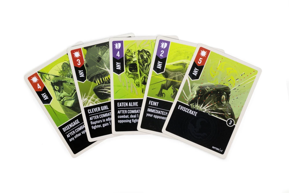 Stalo žaidimas - Unmatched. Jurassiko parkas. InGen vs Raptorai + taisyklės lietuvių kalba