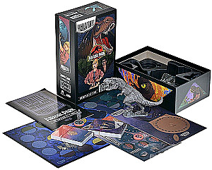 Stalo žaidimas - Unmatched. Jurassic Park. Dr. Sattler vs T. Rex + taisyklės lietuvių kalba