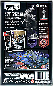 Stalo žaidimas - Unmatched. Jurassic Park. Dr. Sattler vs T. Rex + taisyklės lietuvių kalba