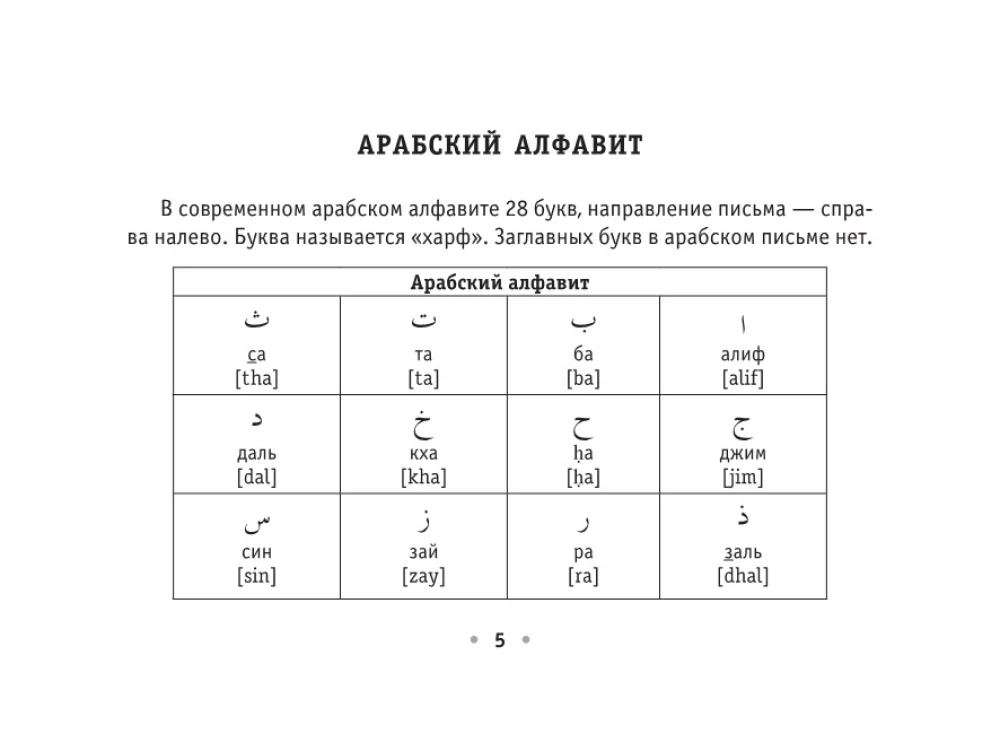 Visi arābu valodas noteikumi