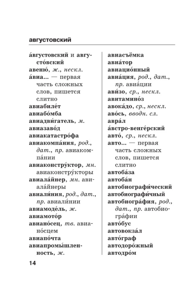 Ortogrāfiskais vārdnīca krievu valodā