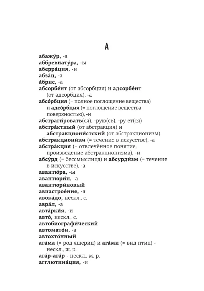 3000 Most Difficult Words of the Russian Language