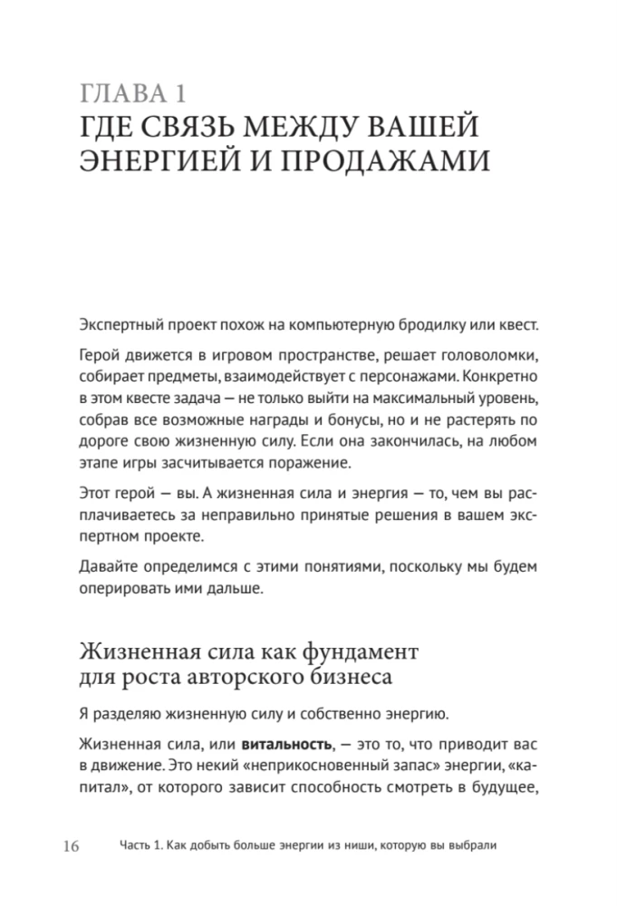 Энергия своего дела. Как развивать экспертный бизнес и оставаться в ресурсе