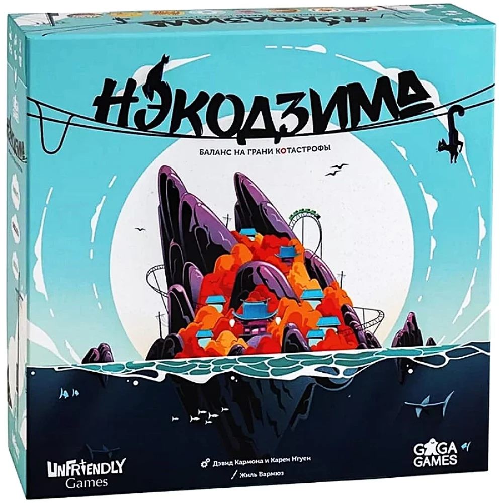 Board Game - Nekodzima. Balance on the Edge of Catastrophe