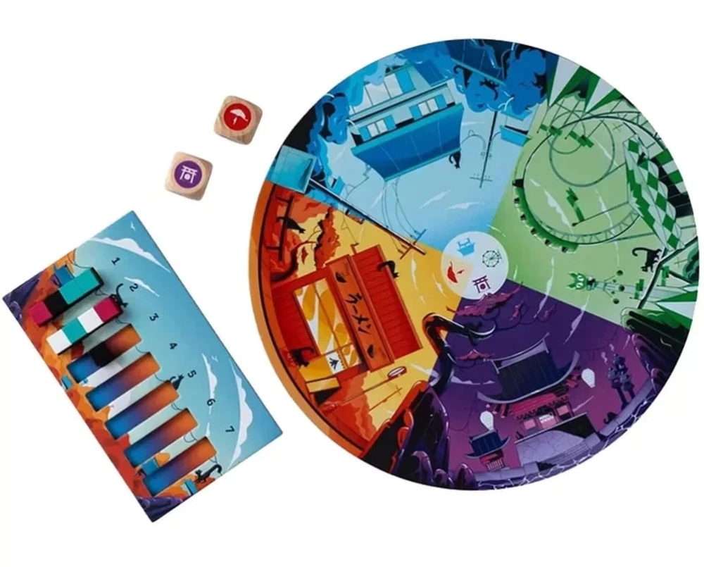 Board Game - Nekodzima. Balance on the Edge of Catastrophe