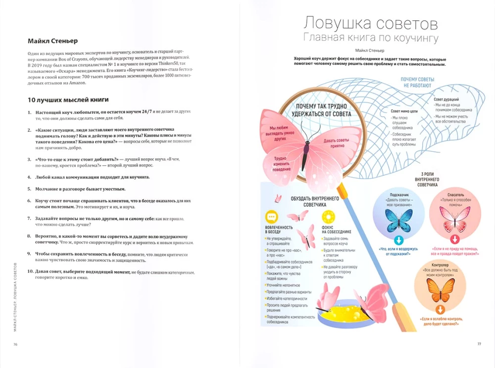 Коучинг на практике. 12 бестселлеров в одной визуальной инструкции для работы и жизни