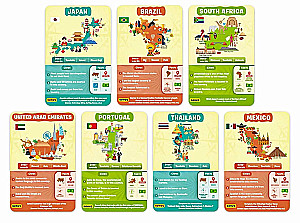 Stalo žaidimas - Atspėk per 10. Pasaulio šalys (anglų kalba)