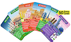 Stalo žaidimas - Atspėk per 10. Miestai aplink pasaulį (anglų kalba)