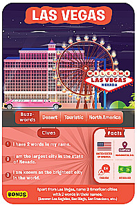 Stalo žaidimas - Atspėk per 10. Miestai aplink pasaulį (anglų kalba)