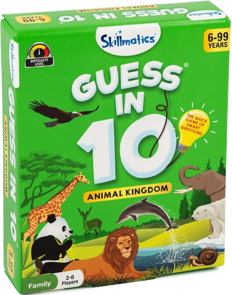 Stalo žaidimas - Guess in 10. Gyvūnų karalystė (anglų kalba)