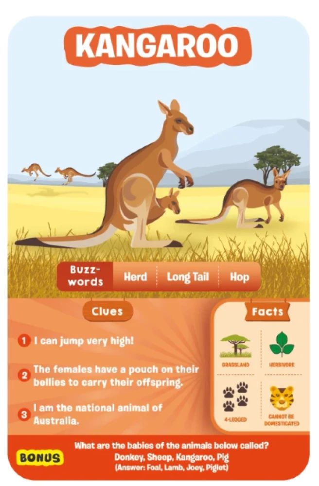 Stalo žaidimas - Guess in 10. Gyvūnų karalystė (anglų kalba)