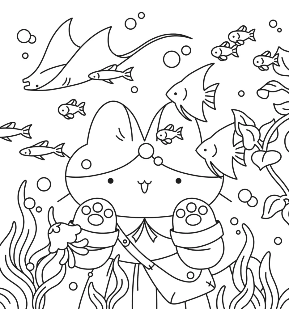 Šiltos katytės Šunės istorijos. Patogi spalvinimo knyga-antistresas