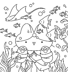 Šiltos katytės Šunės istorijos. Patogi spalvinimo knyga-antistresas