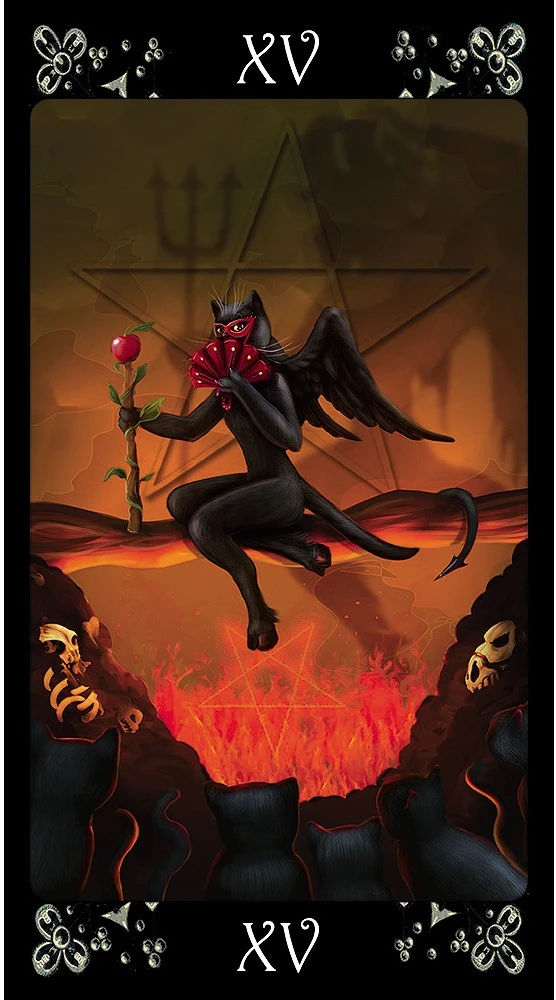 Mustade kiisude tarot (78 kaarti)