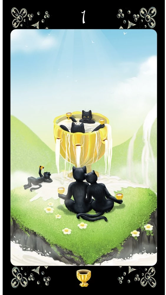 Mustade kiisude tarot (78 kaarti)