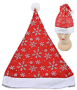 Santa Claus Hat with Snowflakes