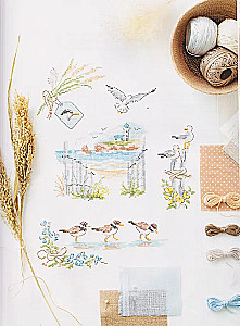 Französische Kreuzstichstickerei. Träume vom Meer von Véronique Aijner, über 20 große Muster