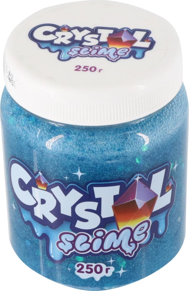Slajm - Crystal slime, niebieski, 250 g