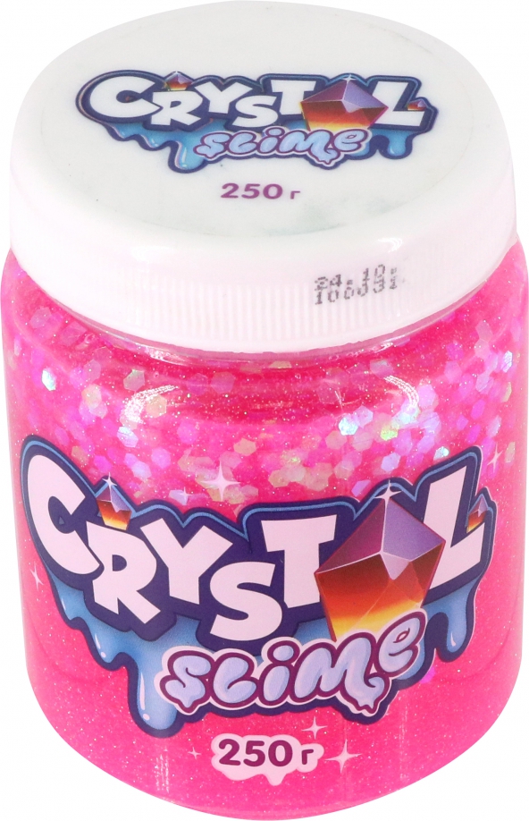 Crystal slime, pink, 250 g