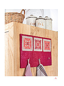 Dekorative Motive, gestickt mit Kreuzstich