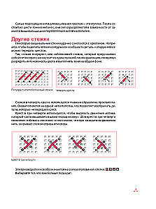 Dekorative Motive, gestickt mit Kreuzstich