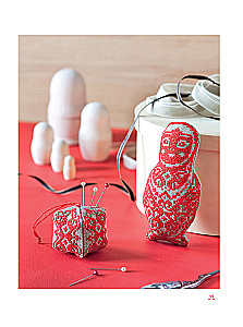 Dekorative Motive, gestickt mit Kreuzstich