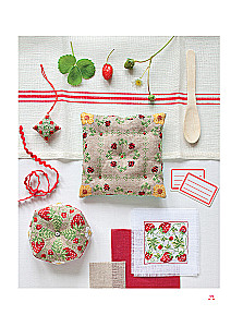 Dekorative Motive, gestickt mit Kreuzstich