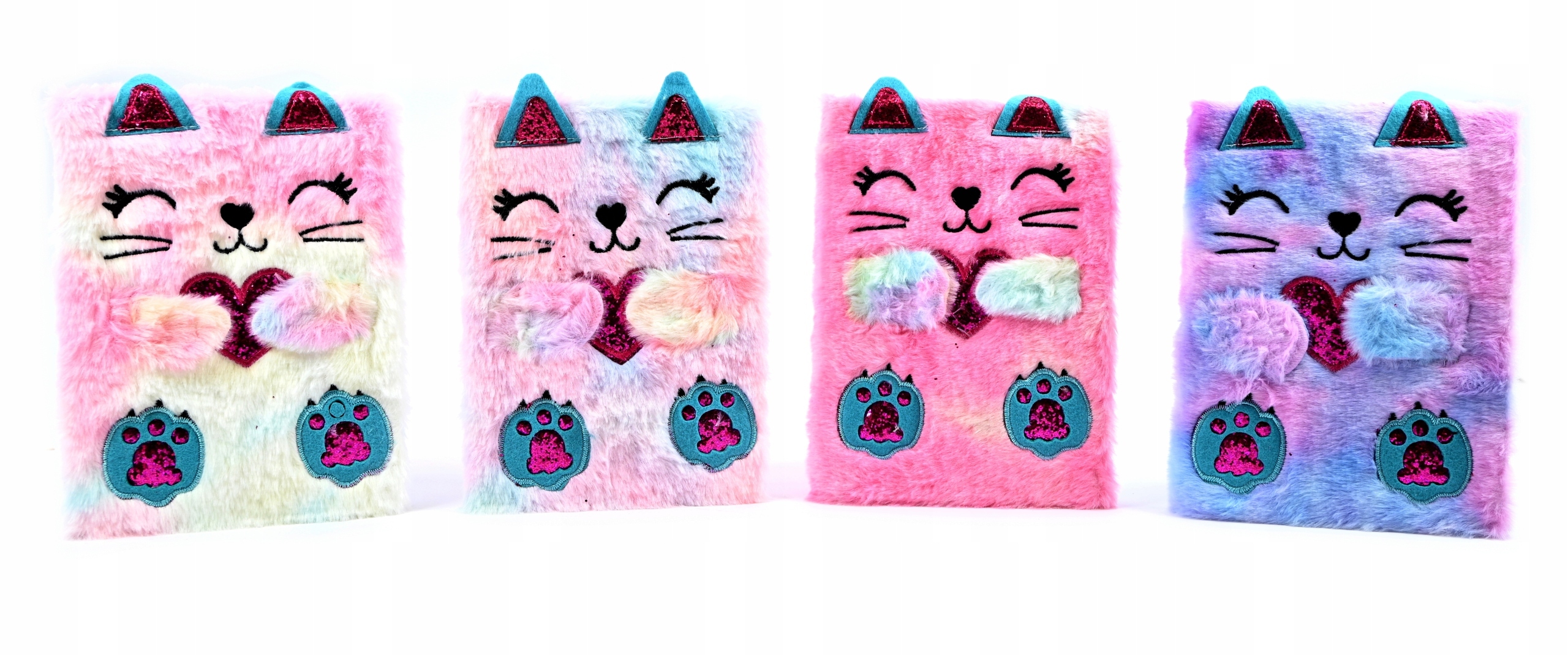 Mīksts plīša blociņš - Kaķēns, rozā