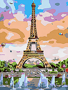 Malen nach Zahlen - Eiffelturm