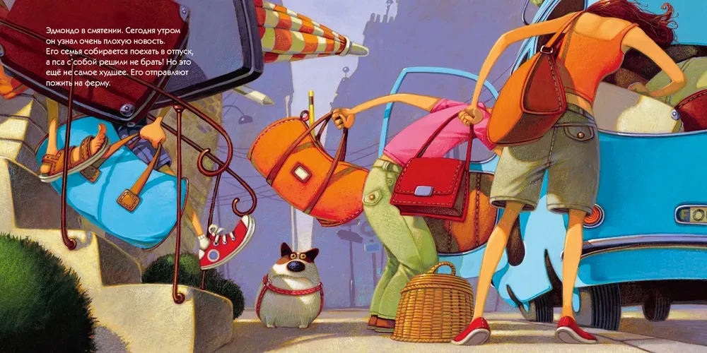 Edmondo fährt ins Dorf