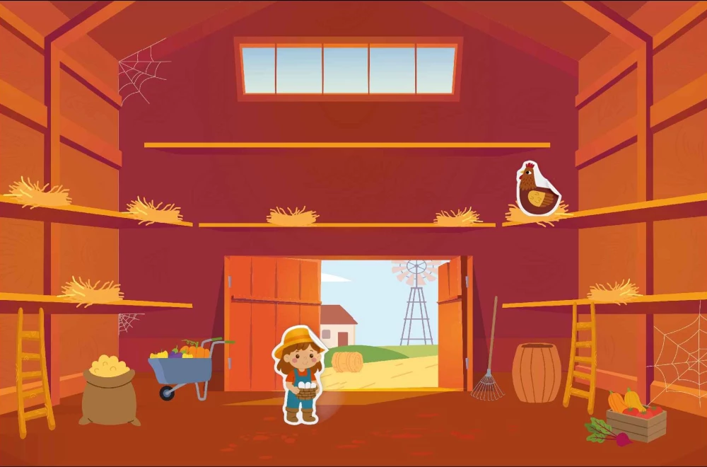 Wesołe naklejki. Na wsi