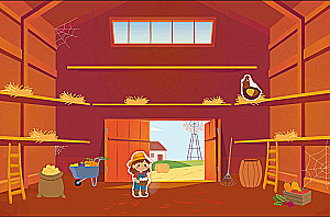 Wesołe naklejki. Na wsi