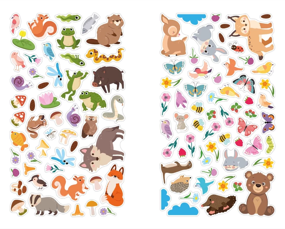 Wesołe naklejki. W lesie