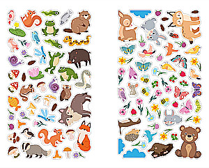 Wesołe naklejki. W lesie