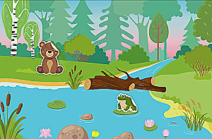 Wesołe naklejki. W lesie