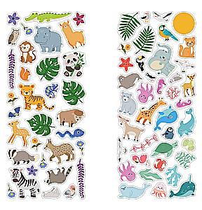 Wesołe naklejki. Mamy i maluszki