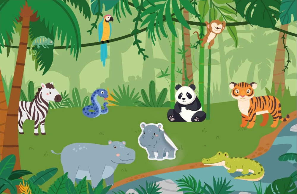 Wesołe naklejki. Mamy i maluszki