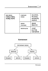 Visi krievu valodas noteikumi shēmās un tabulās