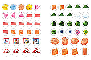 Наклейки для малышей. Формы