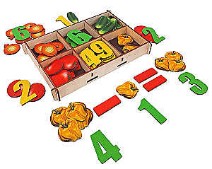 Skaičiavimo medžiaga dėžutėje - Daržovės