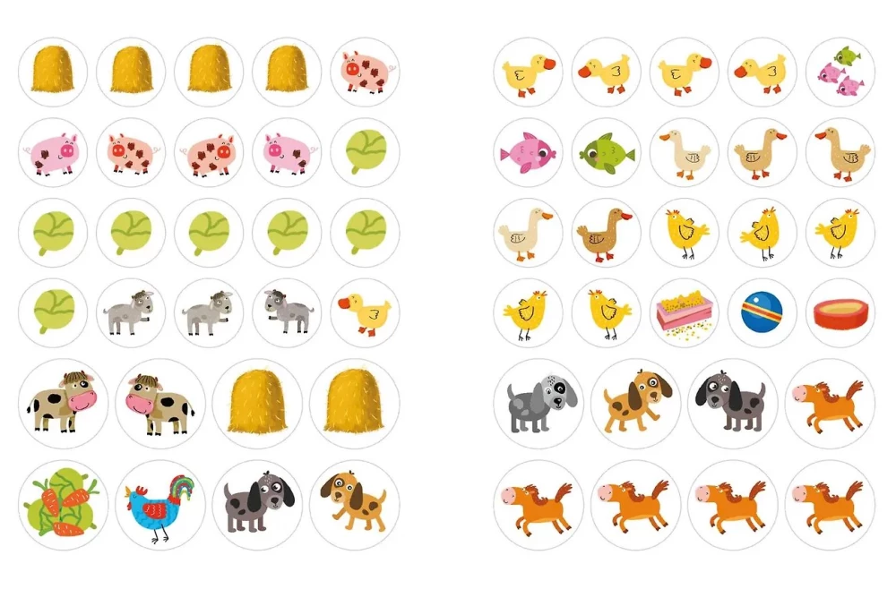 Наклейки для малышей. Мамы и малыши