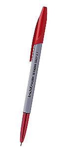 Ballpoint Pen - Slender Stick Grey, red