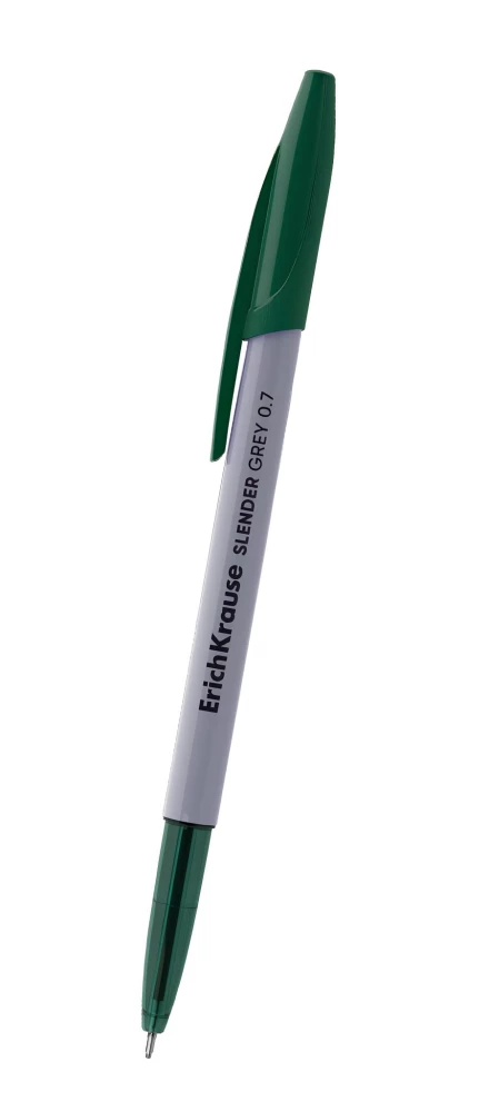 Ballpoint Pen - Slender Stick Grey, green