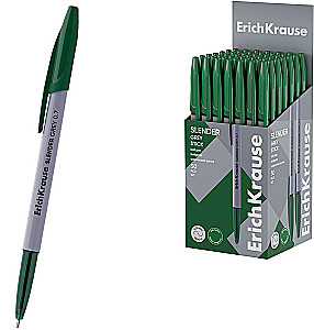 Ballpoint Pen - Slender Stick Grey, green
