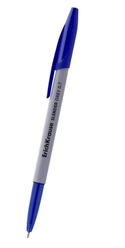 Ballpoint Pen - Slender Stick Grey, Blue